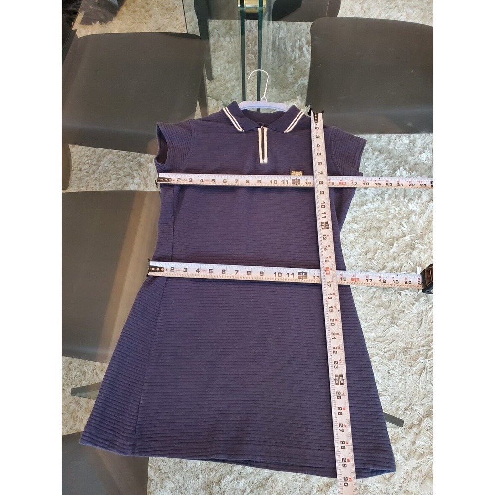 Reebok Classics Women's Blue Cotton Short Sleeve Polo Knee Length Dress Small - Picture 8 of 12